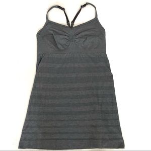 LULULEMON TANK ADJUSTABLE STRAPS BUILT IN BRA RACER BACK